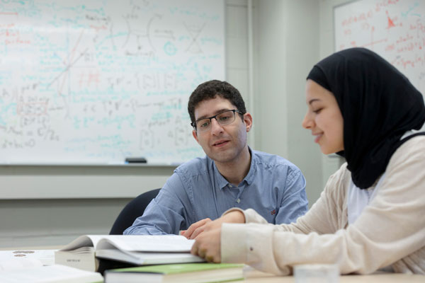 Mathematics professor and student